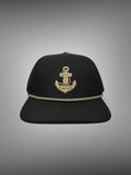 ANCHOR HAT- BLACK