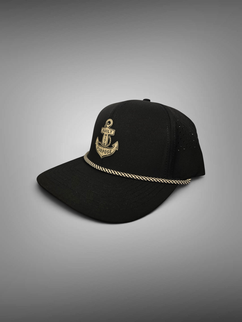 ANCHOR HAT- BLACK