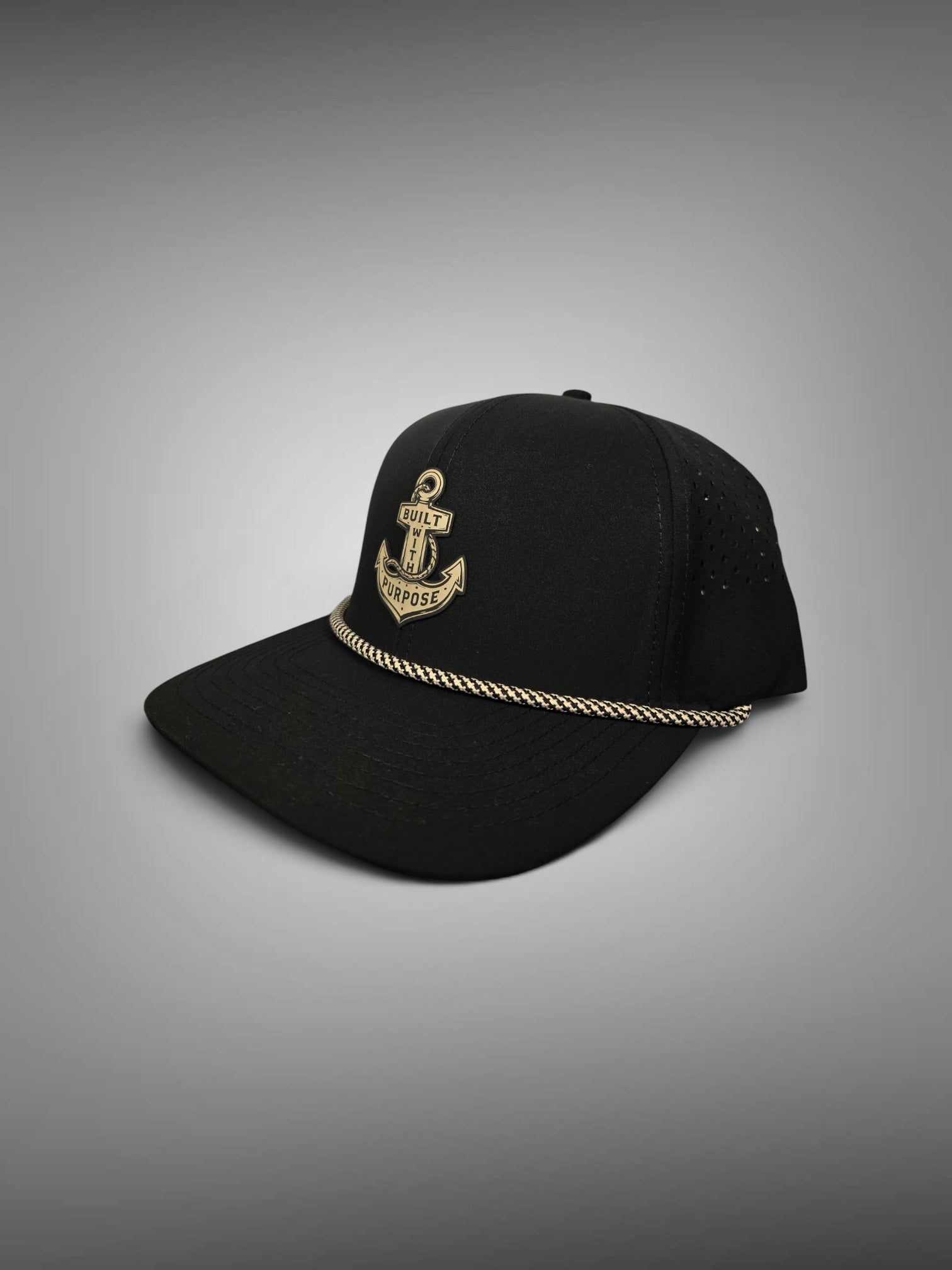 ANCHOR HAT- BLACK