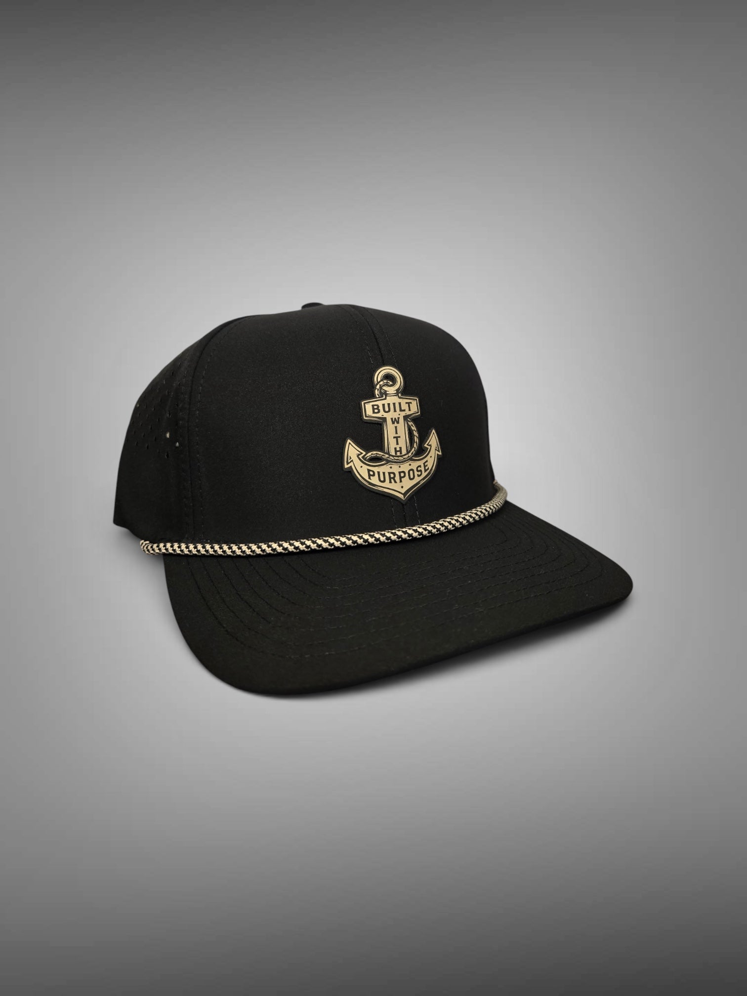 ANCHOR HAT- BLACK