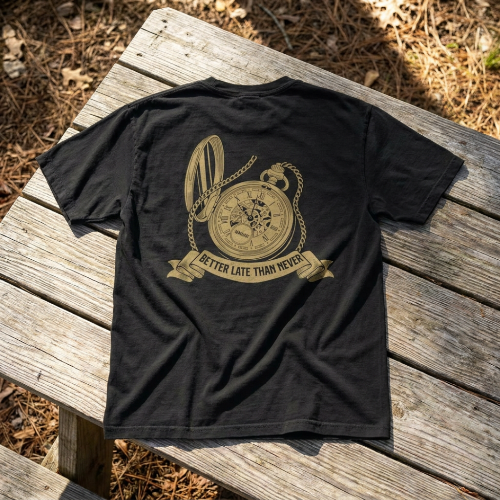 BETTER LATE THAN NEVER TEE
