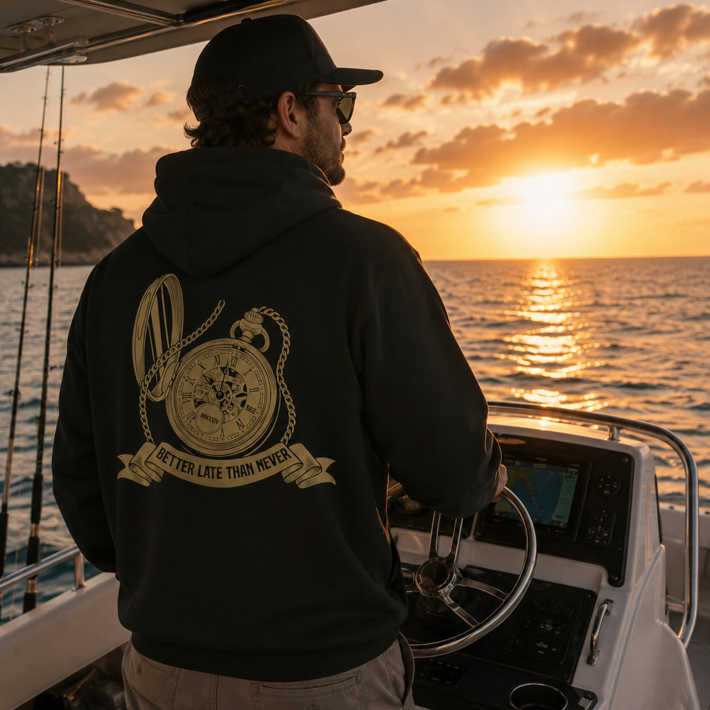 BETTER LATE THAN NEVER HOODIE