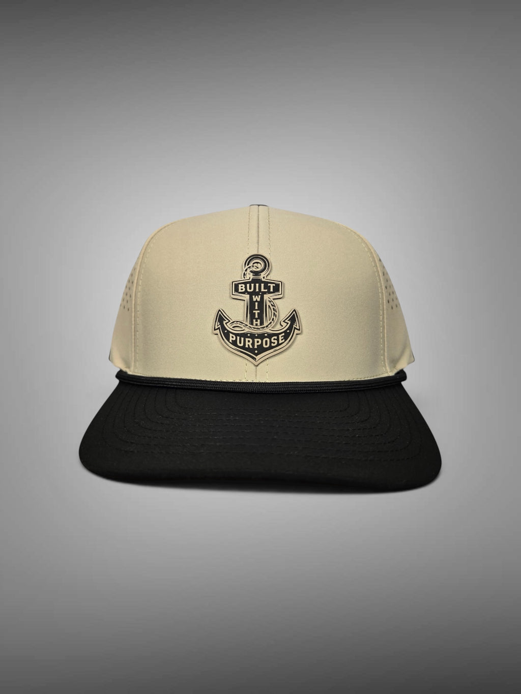 ANCHOR HAT- SAND/BLACK