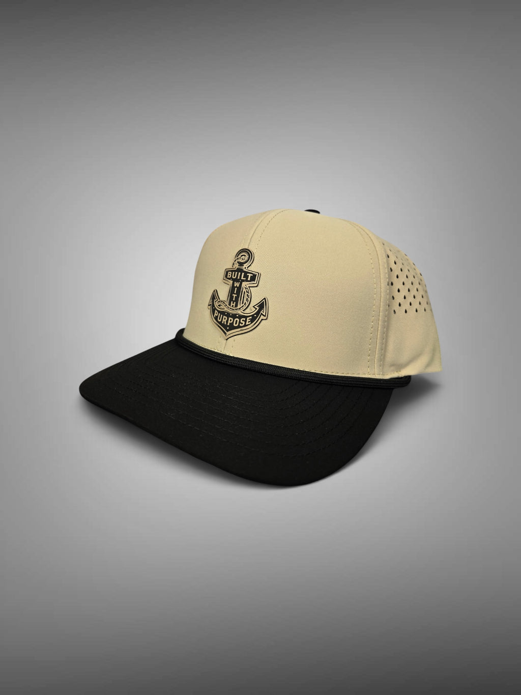 ANCHOR HAT- SAND/BLACK