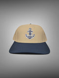 ANCHOR HAT- SAND/BLUE